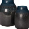 Intratuin vaas Elliot blauw / zwart D 20,5 H 27 cm