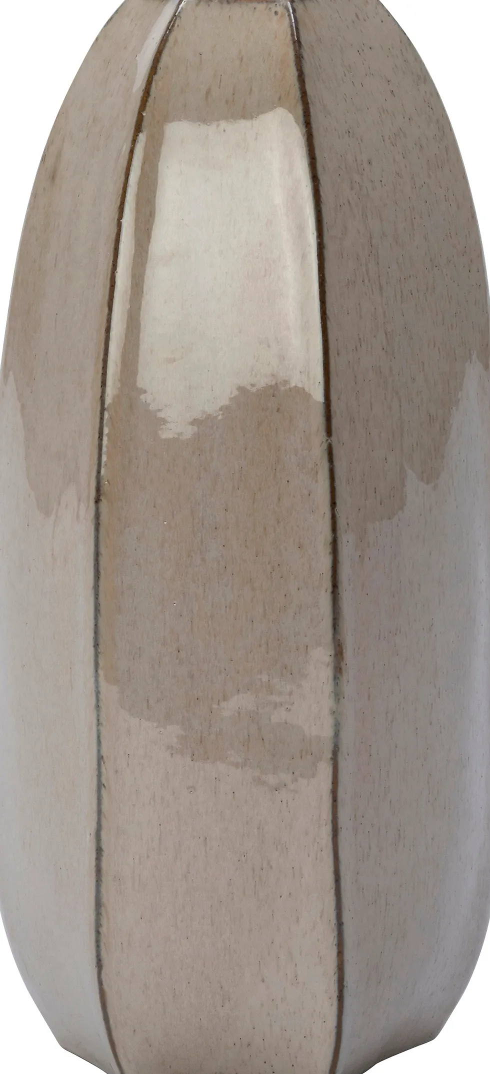 Intratuin vaas Elvi taupe D 20,5 H 45,5 cm