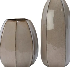 Intratuin vaas Elvi taupe D 27 H 31 cm