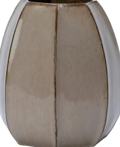 Intratuin vaas Elvi taupe D 27 H 31 cm