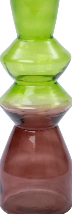 Intratuin vaas Enny groen / bruin D 12 H 31 cm