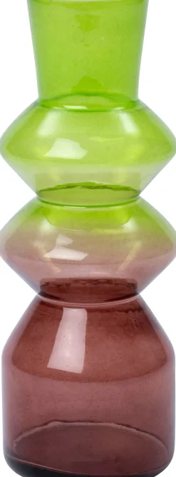 Intratuin vaas Enny groen / bruin D 10 H 24 cm