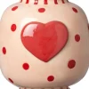 Intratuin vaas Forres roze / rood D 14 H 14 cm