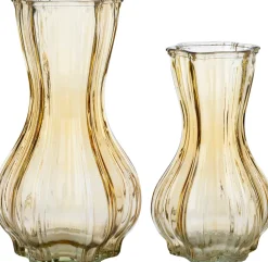 Intratuin vaas Freya geel D 14 H 25,5 cm