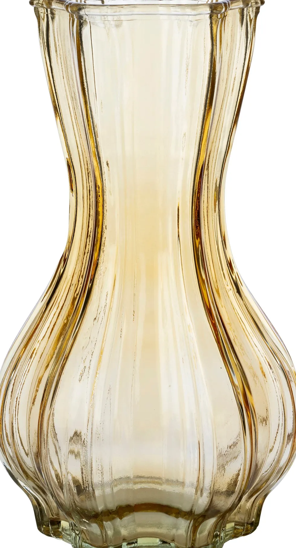 Intratuin vaas Freya geel D 14 H 25,5 cm