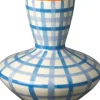 Intratuin vaas Fyvie blauw / crème D 32 H 33 cm