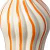 Intratuin vaas Fyvie oranje / crème D 21 H 39 cm