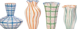 Intratuin vaas Fyvie oranje / crème D 21 H 39 cm