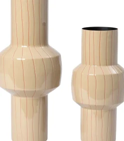 Intratuin vaas Goole beige D 14 H 29 cm