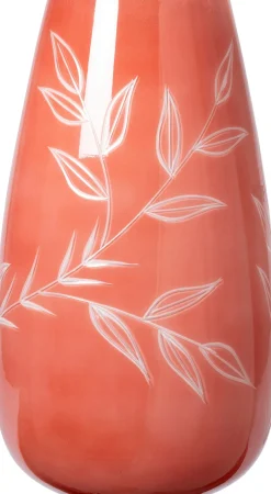 Intratuin vaas Gowran oranje D 15 H 27 cm