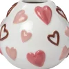 Intratuin vaas Hart wit / roze D 13 H 12 cm