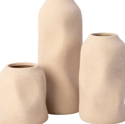 Intratuin vaas Holmes beige D 9,5 H 17 cm