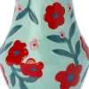 Intratuin vaas Hunter blauw / rood D 16,6 H 21 cm