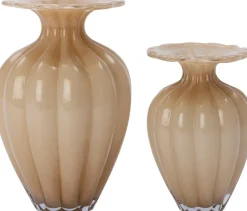Intratuin vaas Jenz beige D 16 H 24,5 cm