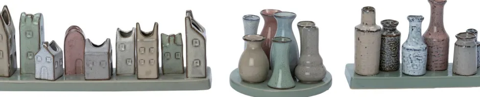 Intratuin vaasjes op plateau Serinty 18 x 7 x 11 cm