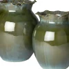 Intratuin vaas Jetta groen D 25 H 30 cm