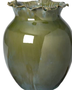 Intratuin vaas Jetta groen D 25 H 30 cm