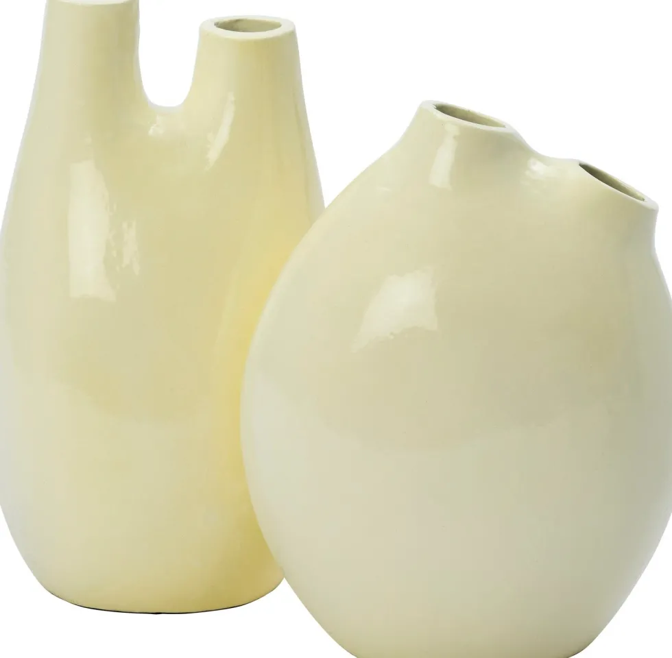 Intratuin vaas Jilly crème 14 x 13 x 28 cm