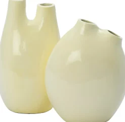 Intratuin vaas Jilly crème 18 x 13 x 23 cm