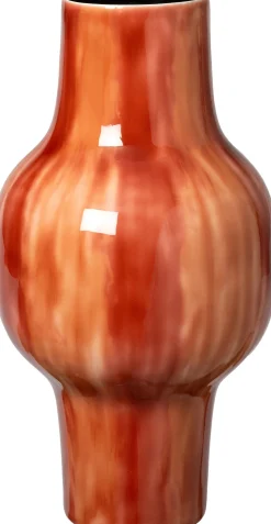 Intratuin vaas Jitske oranje D 24 H 41 cm