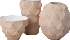 Intratuin vaas Jodie beige D 18 H 30 cm