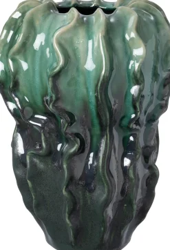 Intratuin vaas Joek groen D 21,2 H 31 cm