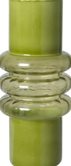 Intratuin vaas Keith groen D 12,5 H 28 cm