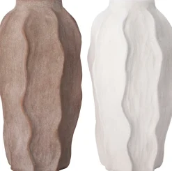 Intratuin vaas Kiel bruin D 18 H 35 cm
