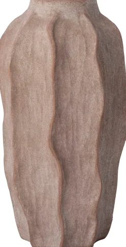Intratuin vaas Kiel bruin D 10,5 H 22 cm
