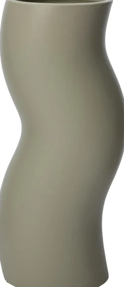 Intratuin vaas Lien grijs D 12 H 32 cm