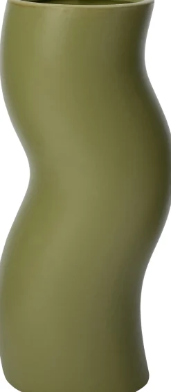 Intratuin vaas Lien groen D 12 H 32 cm