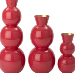 Intratuin vaas Lieve rood D 18 H 48,5 cm