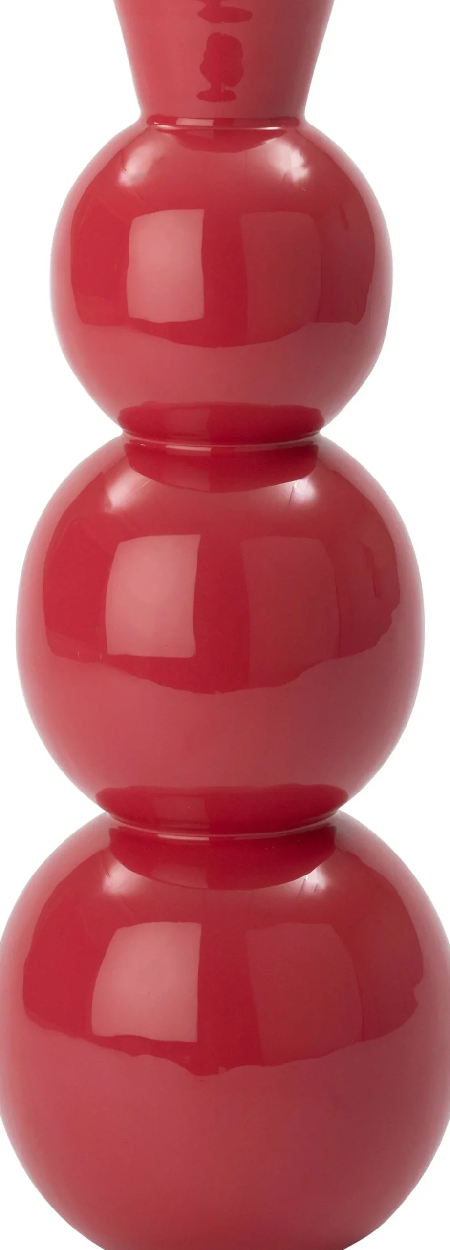 Intratuin vaas Lieve rood D 18 H 48,5 cm