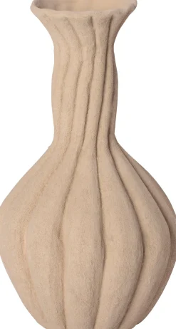 Intratuin vaas List beige D 28,5 H 64,7 cm