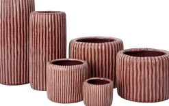 Intratuin vaas Louva terracotta D 13 H 28 cm