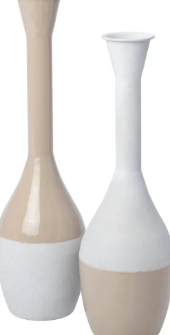 Intratuin vaas Mallow beige D 14 H 51 cm