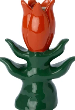 Intratuin vaas Marit oranje / groen 13 x 7 x 18,8 cm