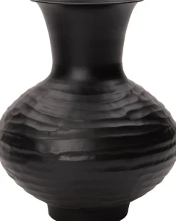 Intratuin vaas Maud zwart D 30 H 35 cm