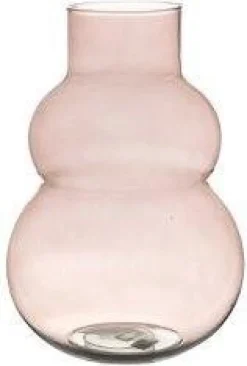 Intratuin vaas Melli roze D 26 H 40 cm