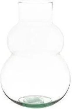 Intratuin vaas Melli transparant D 21 H 30 cm