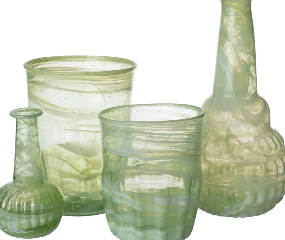 Intratuin vaas Mien groen D 13 H 13 cm