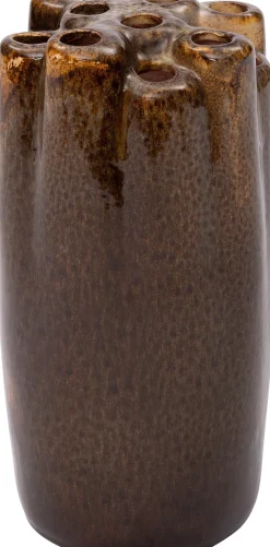 Intratuin vaas Mika bruin D 15 H 28 cm