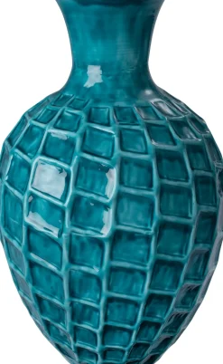 Intratuin vaas Mirjam blauw D 29 H 42 cm
