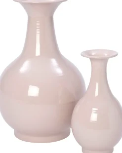 Intratuin vaas Nive roze D 14 H 26 cm