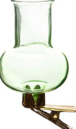 Intratuin vaas op clip groen smal D 3,9 H 7,4 cm