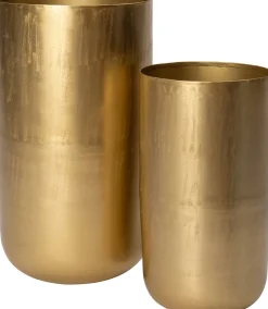 Intratuin vaas Oulu goud D 17 H 30 cm