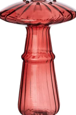 Intratuin vaas paddenstoel rood D 8 H 11,5 cm