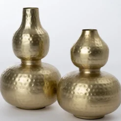 Intratuin vaas Rafa goud D 15 H 20,5 cm