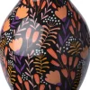 Intratuin vaas Sabi zwart / oranje D 18 H 24 cm