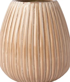 Intratuin vaas Sandra beige D 25 H 26 cm